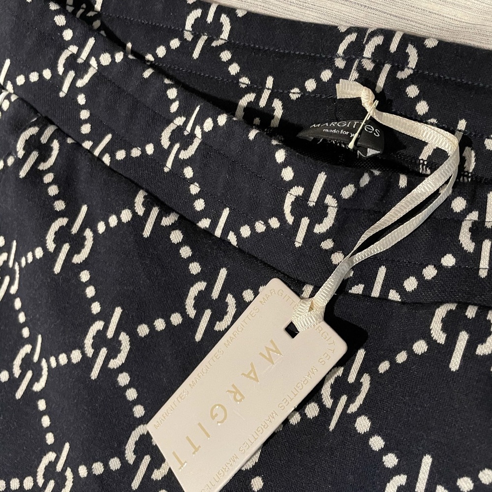 Margittes Nautical Jersey Drawstring Wideleg Pants